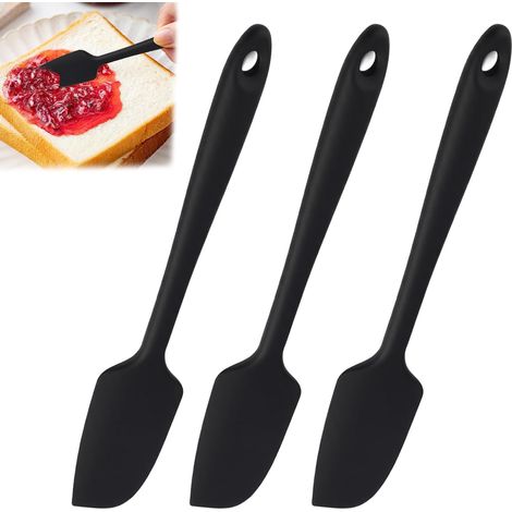 Lot De 3 Petite Spatule, Mini Spatules En Silicone Résistantes à La Chaleur 315°c, Spatule Flexible Antiadhésive Sans Couture Pour Cuisiner, Mélanger, Racler Et Pâtisser (1/5)