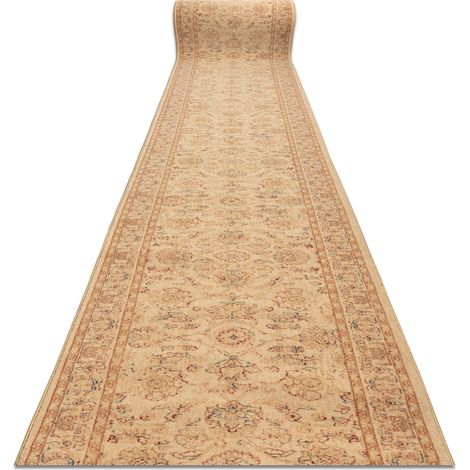 Passatoia in lana DJOBIE 4517/101 Ornamento, cornice beige / rosso 85cm beige 85x100 cm