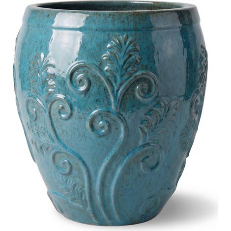 Maceta GAIA 75x78cm azul acero