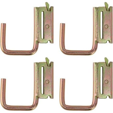 Filiyano-Crochets Akozon E-Track, capacité maximale de 544 kg (1200 lb), crochets en J pour camping-car, chambre, fourgonnette, rangement (1/5)