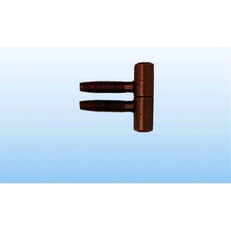 Cerniera Anuba semplice - Finitura bronzata - mm. 14 Conf. 70 Pz