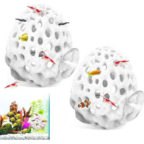 Decorazione multifunzionale per acquario a forma di grotta di gamberetti di Dailygoods (1/5)