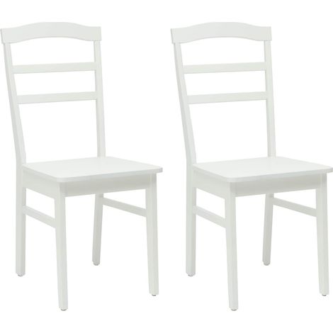 Silla de comedor 2 pcs Madera de Caucho Sólido vidaXL