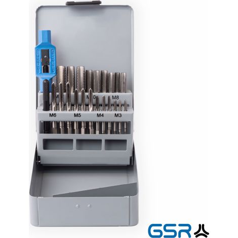 GSR Gewindeschneidsortiment 23tlg. HGB-Satz M3-M12 HSSG (1/5)