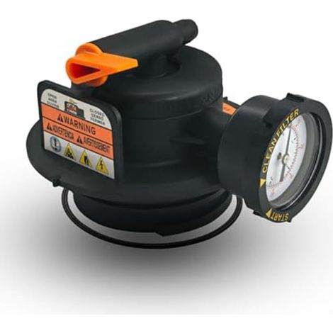 Vanne de décharge d'air manuelle pour grille Pro et filtre de piscine DEX2420MAR2 Manomètre Pièce de rechange pour systèmes de piscine Spa Kit en plastique noir (1/5)