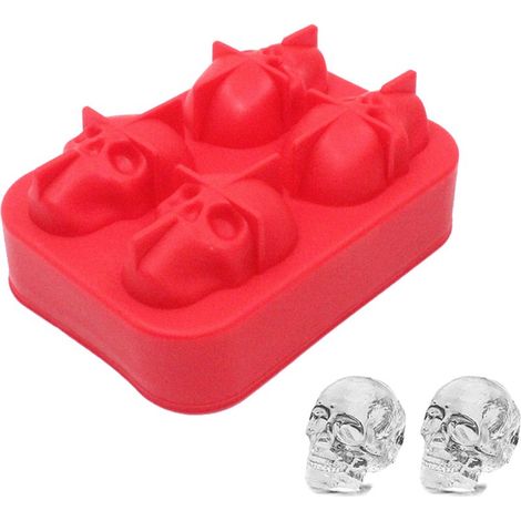 Eiswürfelform – Flexibles Silikon – Stapelbar – Für Whisky-Cocktails, Desserts und gefrorene Leckereien – 12 Mulden – Mit Deckel (1/5)