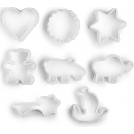 Confezione da 8 tagliabiscotti in plastica 701500 ibili