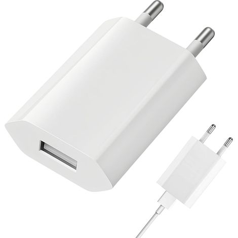 1 Pièces Prise Chargeur USB 5V/1A Embout, Adaptateur Secteur Universel Pour Téléphone, iWatch, Appareils Photo, Tablettes, MP3, eBook, IPad, IPod, Android, Xiaomi, Samsung, Huawei, S Ony, LG,Tablettes