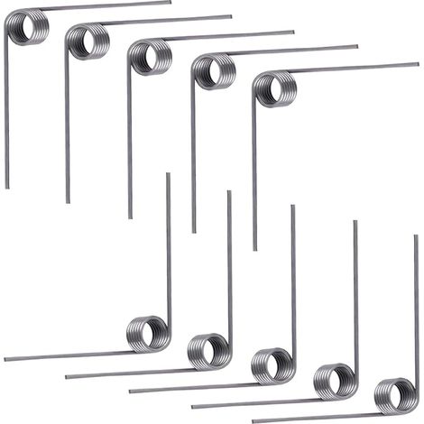 10 Pièces Ressort de Torsion, Ressort de Rappel, Diamètre du Fil 0,7mm, Diamètre Extérieur 4mm, 6 Tours, Angle 90°, Pour Réparations à Domicile