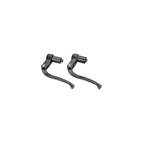 Leva freno per bicicletta Keenso, leva freno per manubrio, impugnatura freno in lega di alluminio, accessorio per manubri da 19-21 mm (nera)