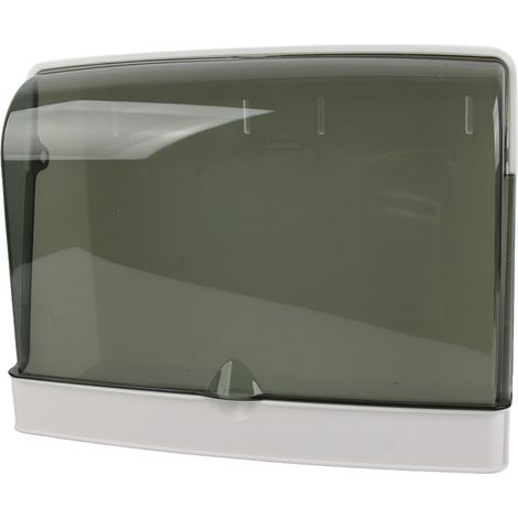 Boîte de Rangement Cosmétique Murale Anti-Poussière, Organisateur Maquillage sans Perçage pour Salle de Bain, Blanc