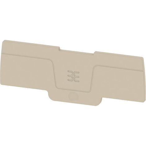 Plaque d'extrémité Weidmuller série ASEP 4C 2.5 à utiliser avec Bloc de jonction 2,5 mm² ( Prix pour Paquet de 20 )