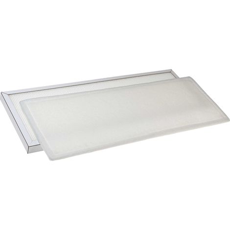 vhbw Air Filter Set compatible with Wolf CWL 300 Excellent, CWL 400 Excellent Ventilation Devices - G4 / F7 2-Part Kit White