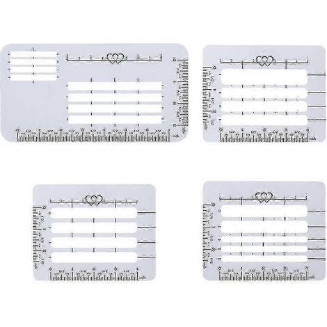 Lot de 4 pochoirs réutilisables pour lettres et chiffres, pour enveloppes, adresses et boîtes aux lettres (1/3)