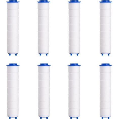 Filtre Pommeau de Douche，8 Pcs Filtre Douche en Coton PP de Douchette Anti-calcaire Amovible pour Douchette (80mm) (1/5)