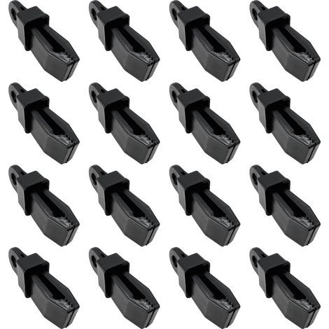 CCYKXA 16pcs Tarp Clips, Tarp Fasteners - Tent - Tarp Clips - Sun Sail Clips - Tarp Clips - Plastic Tarp Hooks (1/5)