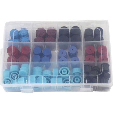 Kit de 77 pièces pour obus de valve de climatisation automobile R134A, étanche à l'air. (1/5)