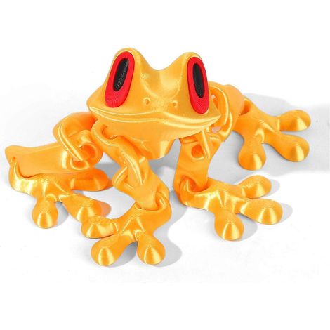 Magnetische, bewegliche Frosch-Schreibtischdekoration – Niedliche, bewegliche Frosch-Dekoration für Kinder und Erwachsene