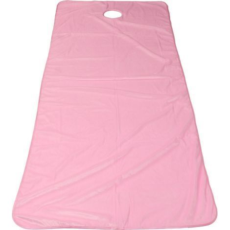 Drap de massage chauffant pour institut de beauté, alèse épaisse en peluche avec ouverture pour visage (1/5)