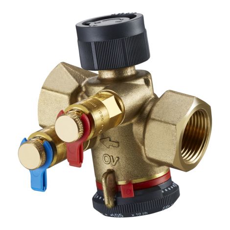 -Regulierventil "Cocon QTZ", mit Messventilen, DN15,beids. IG, 30-210 l/h (1/2)