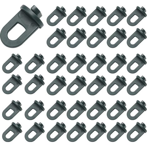 Lot de 100 crochets pour serre, accessoires de fixation et suspension pour plantes et fleurs de serre (1/5)
