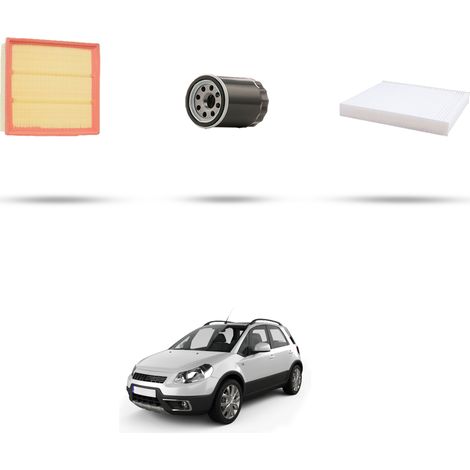 Kit tagliando 3 filtri compatibile con Fiat Sedici (189) 1.6 16v 88kw dal 2009 (1/5)