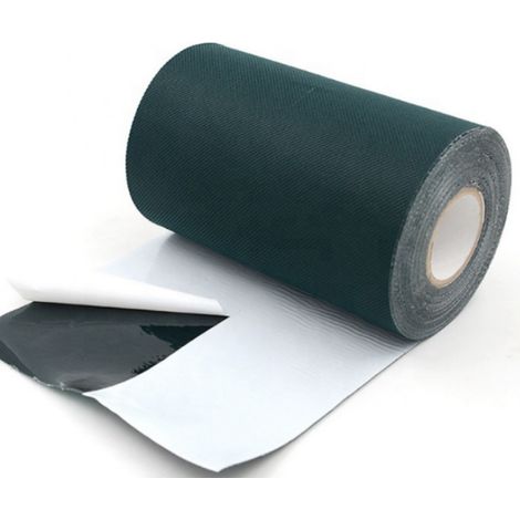 Bande adhésive pour terrain de football 150 mm x 10 m en tissu non tissé artificiel, coutures spéciales, auto-adhésive, imitation gazon synthétique résistant à l'usure (1/5)