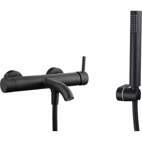 Sirio series tap for bath/shower black (1/5)