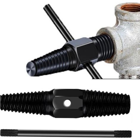 Extracteur de vis endommagées à double tête en acier au carbone G1/2 G3/4, extracteur de vis foirées pour le retrait (1/5)
