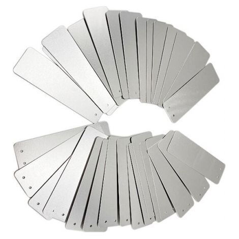 100 étiquettes de jardinage rectangulaires en aluminium-panneaux extérieurs, panneaux métalliques, étiquettes de plantes de jardinage (1/5)