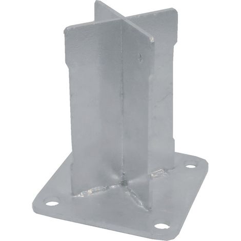 BASFIX FLOOR - placa para fijación poste en suelo duro - Galvanizada NORTENE