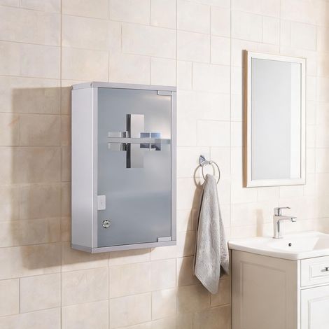 Meuble de salle de bain silber en edelstahl Glas 25 x 12 x 48 cm (1/5)