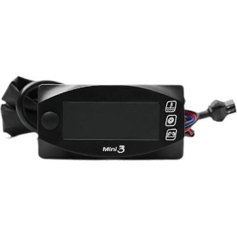 Mini instrument numérique LED 3 en 1 pour motos : température, voltmètre, affichage de l'heure. Accès motos. (1/5)