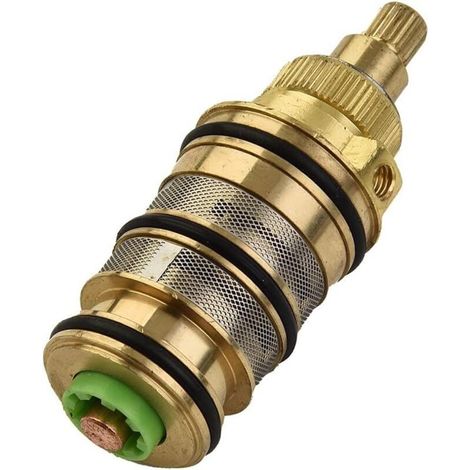 Kit de réparation en laiton avec cartouche thermostatique de rechange pour mitigeur de douche (1/4)