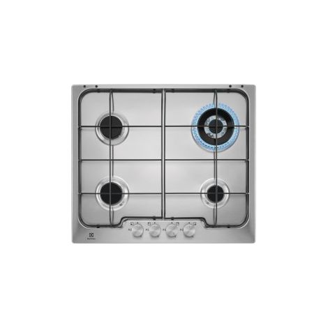Electrolux PX640UV Piano cottura a gas Serie 300 Soft line 60cm. Colore del prodotto: Acciaio inox, Posizionamento dell'apparecchio: Da incasso, Dimensione della larghezza del piano cottura: 60 cm.... (1/5)