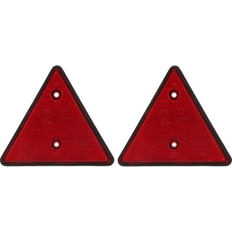 Réflecteur rouge étanche pour camion, 2 pièces, avec Double trou, pour remorque, caravane, camping-car (1/5)