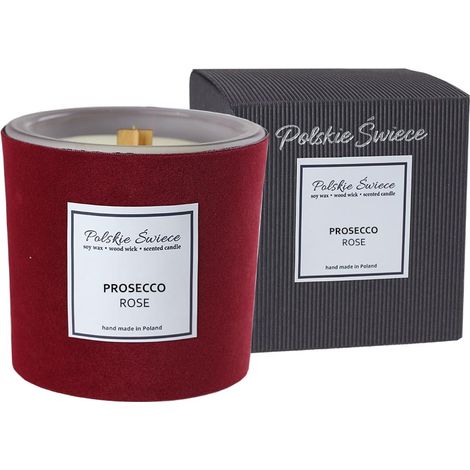 VELA DE PIEL INTENSIVA BORGOÑA PROSEKO ROSA NEGRO