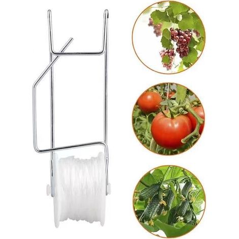 Lot de 6 crochets pour plantes, support stable pour plantes grimpantes, kit de palissage pour serres et exploitations agricoles (1/5)