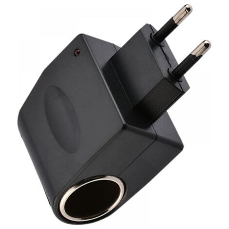 1pc Adaptateur allume-cigare AC prise de voiture, allume-cigare domestique AC/DC allume-cigare 220V à 12V (1/4)
