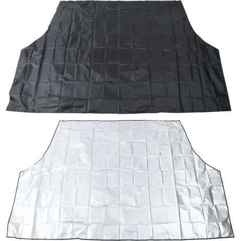 Magnetic car windshield cover, 210 x 120 cm, black, protection against snow, ice and frost (1/5)