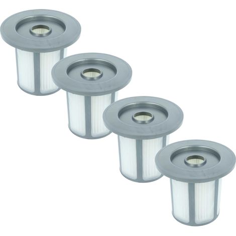 vhbw 4x Faltenfilter Ersatz für Bosch 12033215 für Staubsauger - Patronenfilter Grau Weiß