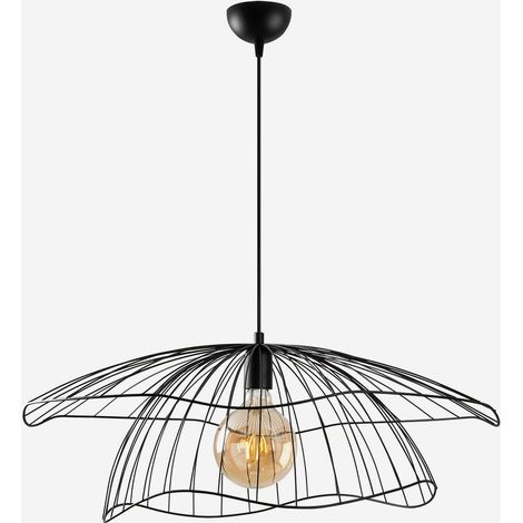 Moderne Design Pendelleuchte aus Metall Mantar - Schwarz (1/5)