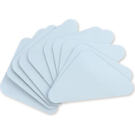 Lot de 10 sous-couche antidérapante, lavable et réutilisable, pour tapis intérieur et extérieur, fixation sol bois carrelage (1/5)