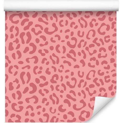 Carta da parati in similpelle color oro rosa corallo per soggiorno e camera da letto 50x1000 cm (1/5)