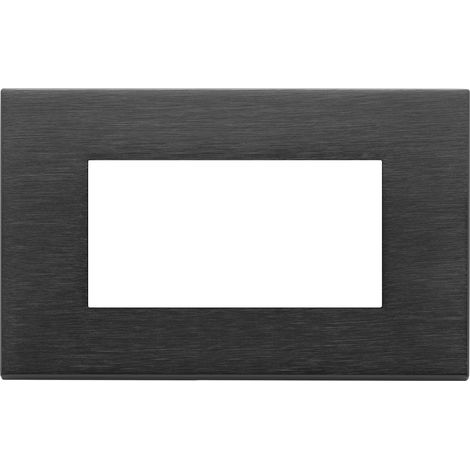 VIMAR - 22654.13 Placca 4M nero spazzolato