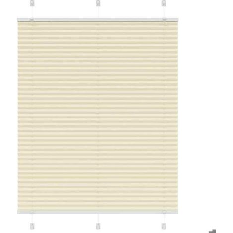 4015298 Store plissé crème 110x150cm largeur du tissu 109,4cm polyester (1/5)