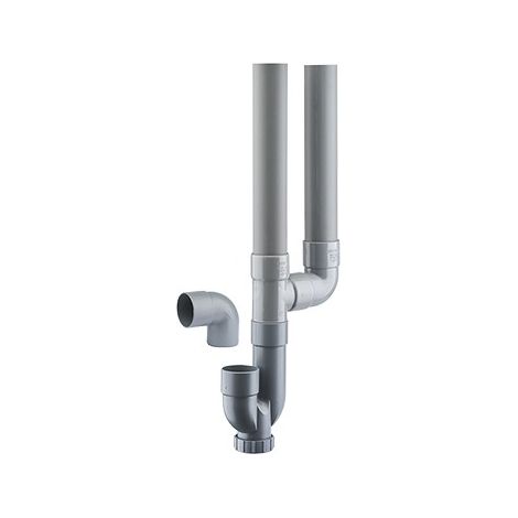 Siphon double machine à laver ø40 sortie horizontale - NOYON