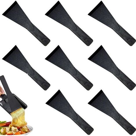8 PCS Spatule Pour Poêlon,PlastiqueSpatule Raclette,Spatule Pour Poêlon,petites spatules pour la cuisine,Spatules en Nylon Raclette (1/5)