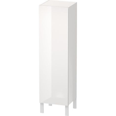 Armoire Duravit L-CUBE 400x363x1320mm ouverture gauche blanc brillant lack