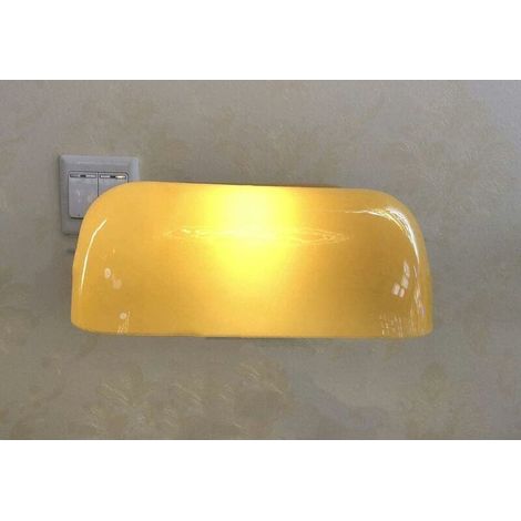 Abat-jour de rechange pour lampe de banquier, lampe de table, abat-jour en verre, multicolore, abat-jour en verre de rechange pour lampe de bureau Yellow (1/5)